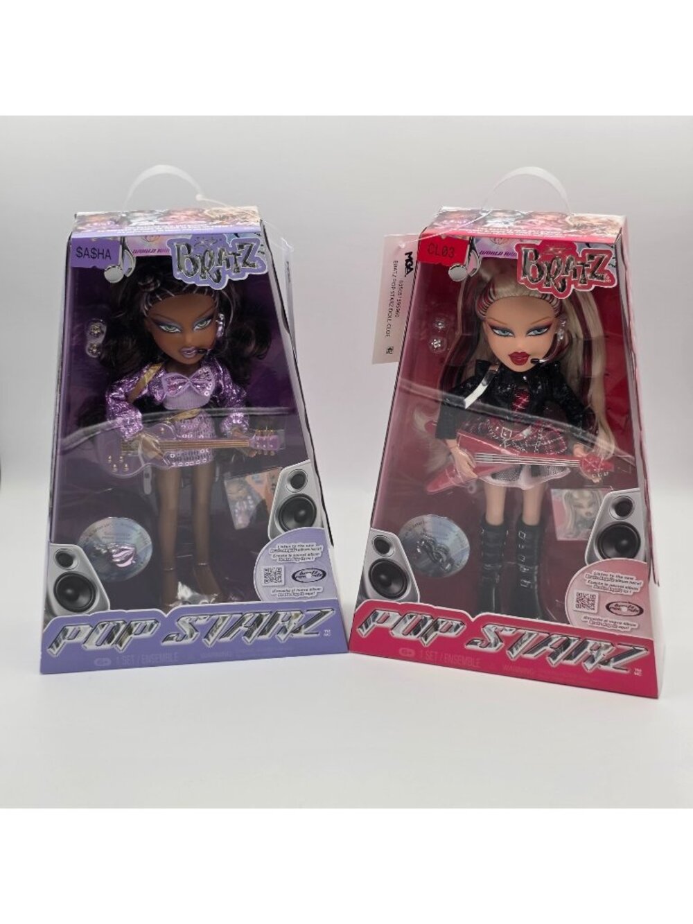 Bratz Pop Starz Sasha & Cloe Dolls Lot of 2 New Sealed NIB Accessories MGA